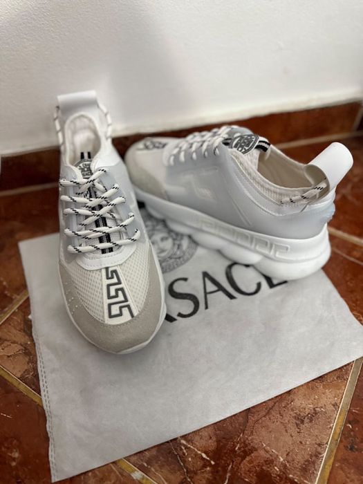 Adidasi VersaceChian Reaction White Premium !