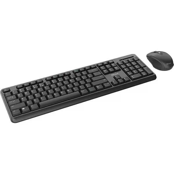 Kit tastatura si mouse Wireless TRUST Ody 23942 USB negru Nou Garantie