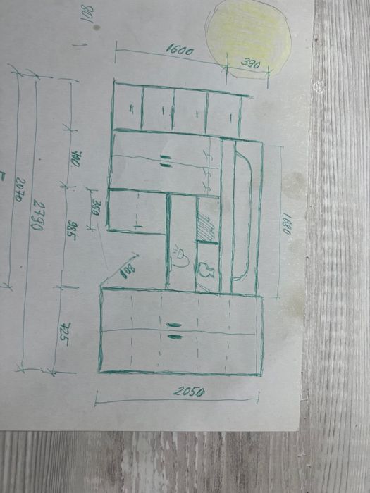 Детская спальня, кровать-чердак и полки