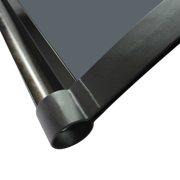 Copertină ERIC PRO Alu cu Jgheab + Plexiglas de ușă 120/150x100cm
