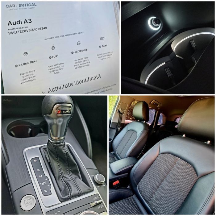 Audi A3 2018 Automat,stare NOUA!Benzina 1.4,Sline,S3,FULL,Rosu,Unicata