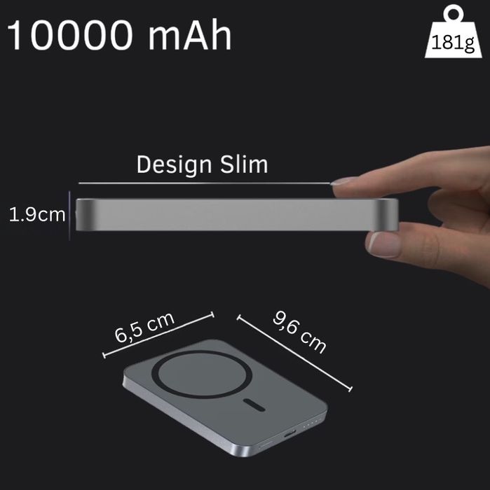 baterie externa cu magnet