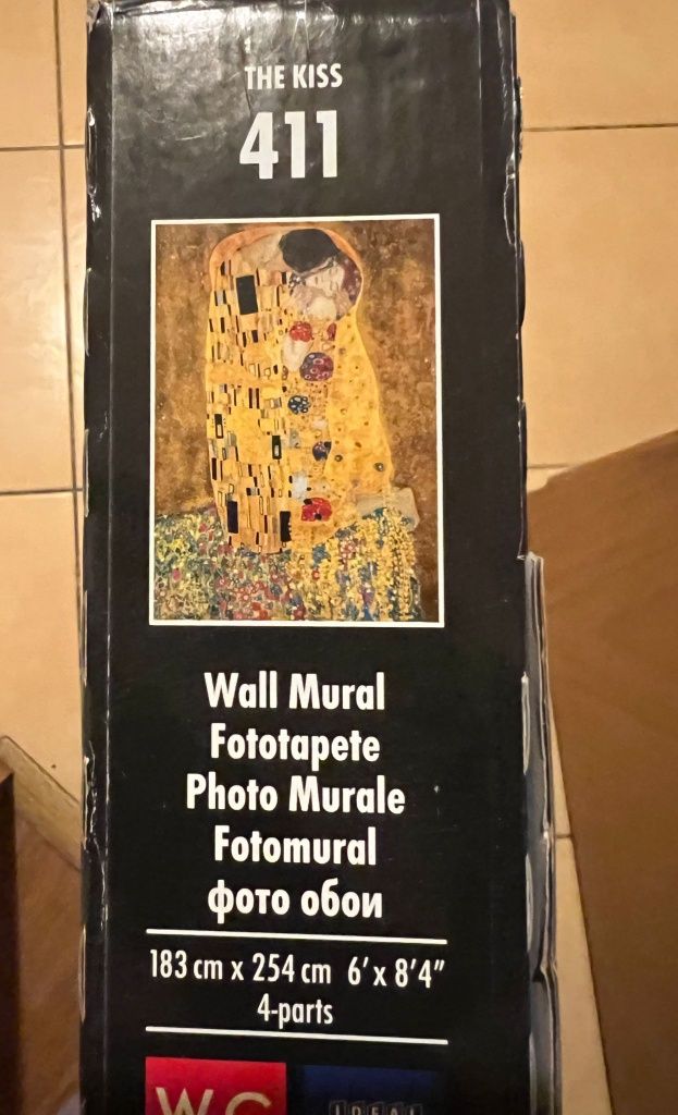 Fototapet KLIMT- Sărutul, nou