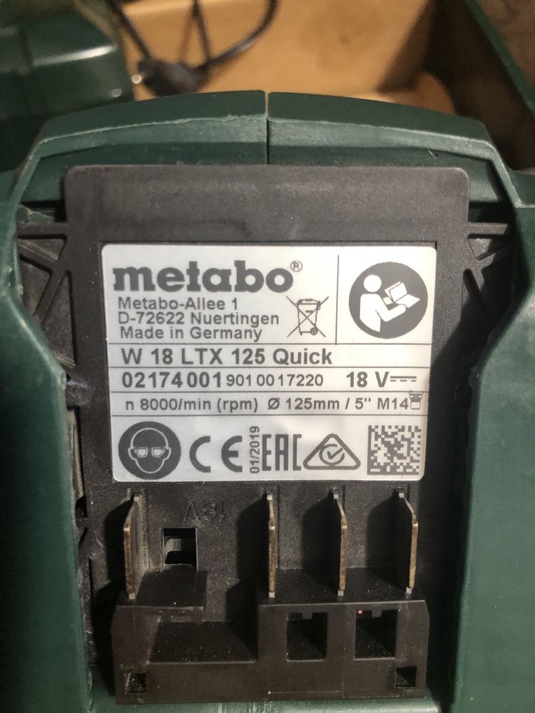 Болгарка METABO W 18 LTX 125 Quick