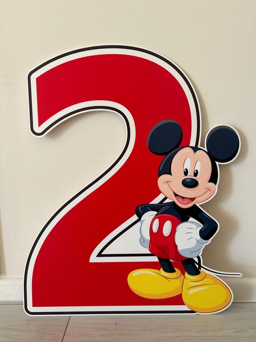 Цифра 2 за рожден ден Mickey Mouse