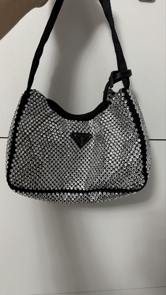 Prada Re-Edition Crystal Shoulder Bag