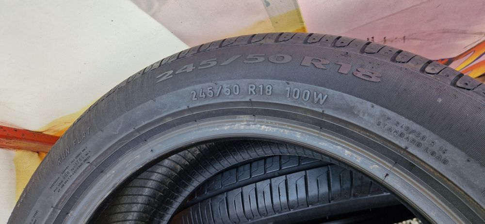 Set 4 Anvelope ca noi Pirelli 245 50 R18 de vara. RUN-FLAT