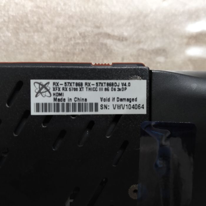 Rx5700xt XFX видеокарта