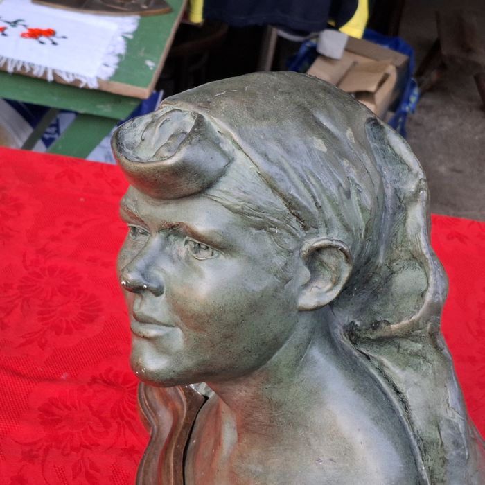 Sculptură, statuetă veche, WW1, anul 1915