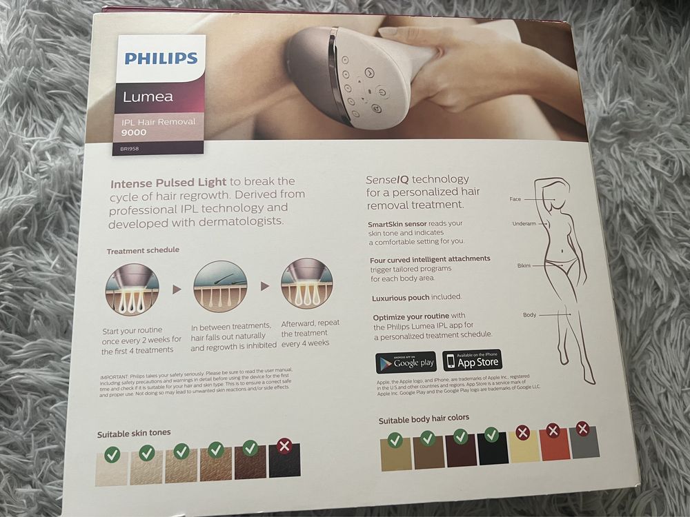 Epilator laser Phillips Lumea Seria 9000