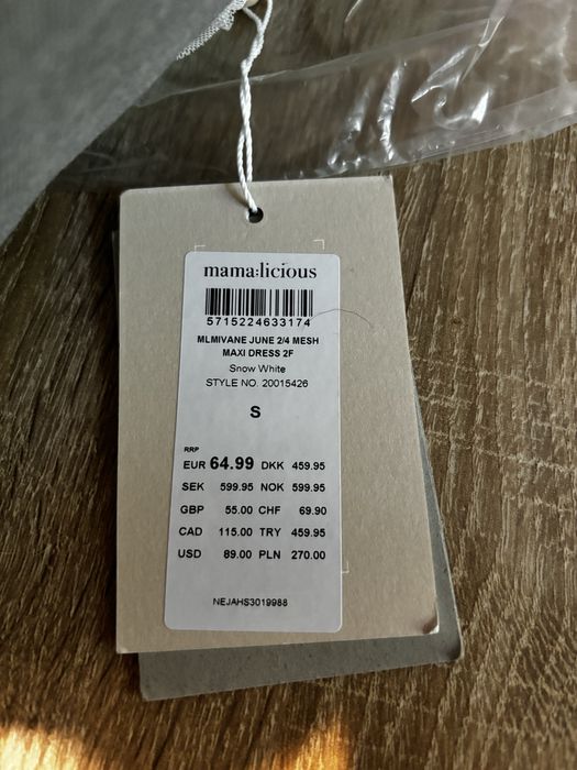 MAMALICIOUS Вечерна/ Булчинска рокля за бременни