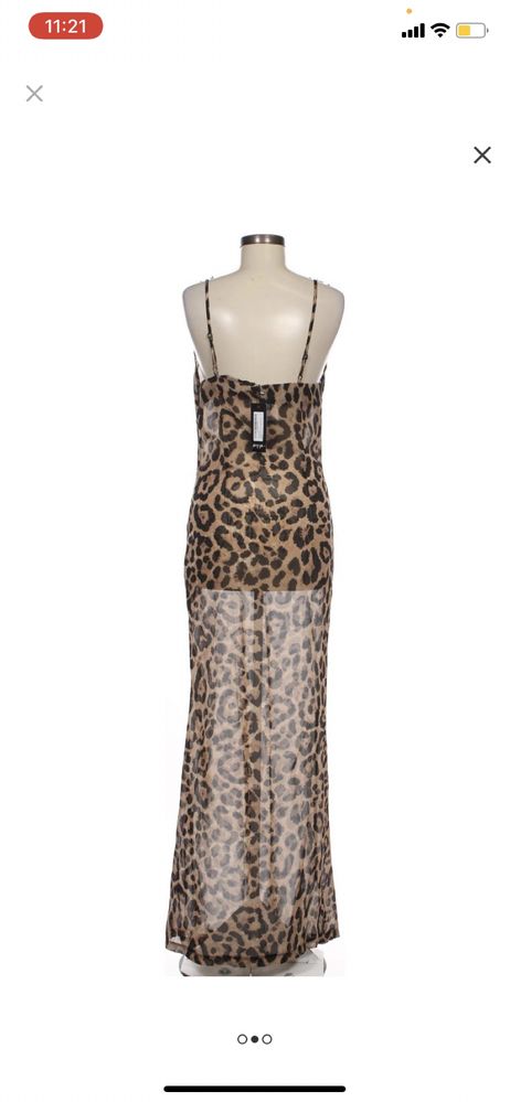 Rochie lunga animal print