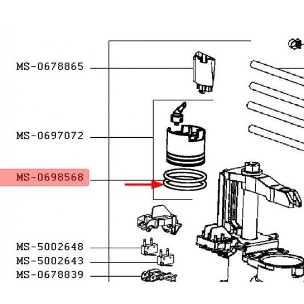 Set garnituri si vaselina piston (O-ring MS-0698568) espressor Krups