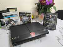 PS3 SUPER SLIM / в отличном состоянии/прошитая /рассрочка Ред.