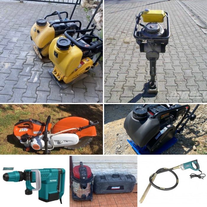 Inchiriez placa compactoare , dezumidificator, tun caldura , picamer .