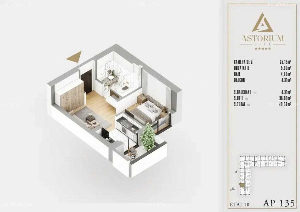 Garsonieră Premium în Ansamblu Rezidențial Nou Comision 0%