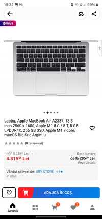 Macbook air 13 2020 model A2337 sigilat