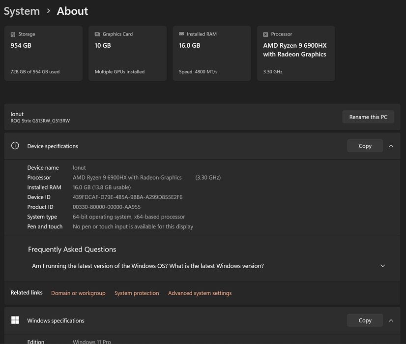 Laptop Gaming Rog Strix 16