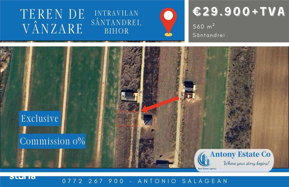Teren intravilan, de vanzare - Sântandrei , Bihor