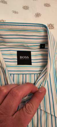 чисто нова риза с къс рълав Hugo Boss Black eticket M размер