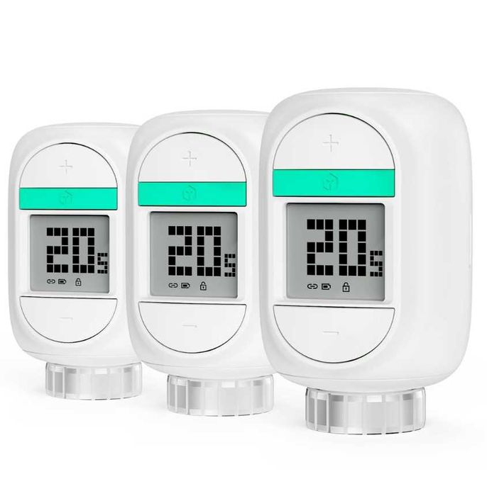 Kit termostat inteligent pentru calorifere Wireless 7 buc