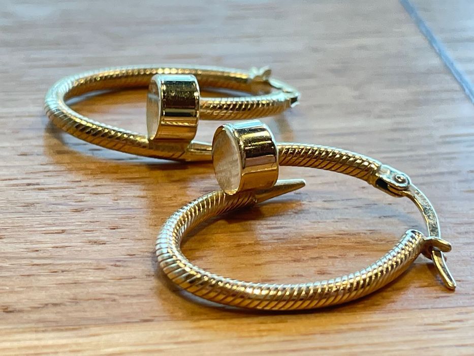 Cercei aur 14 karate model Tiffany noi