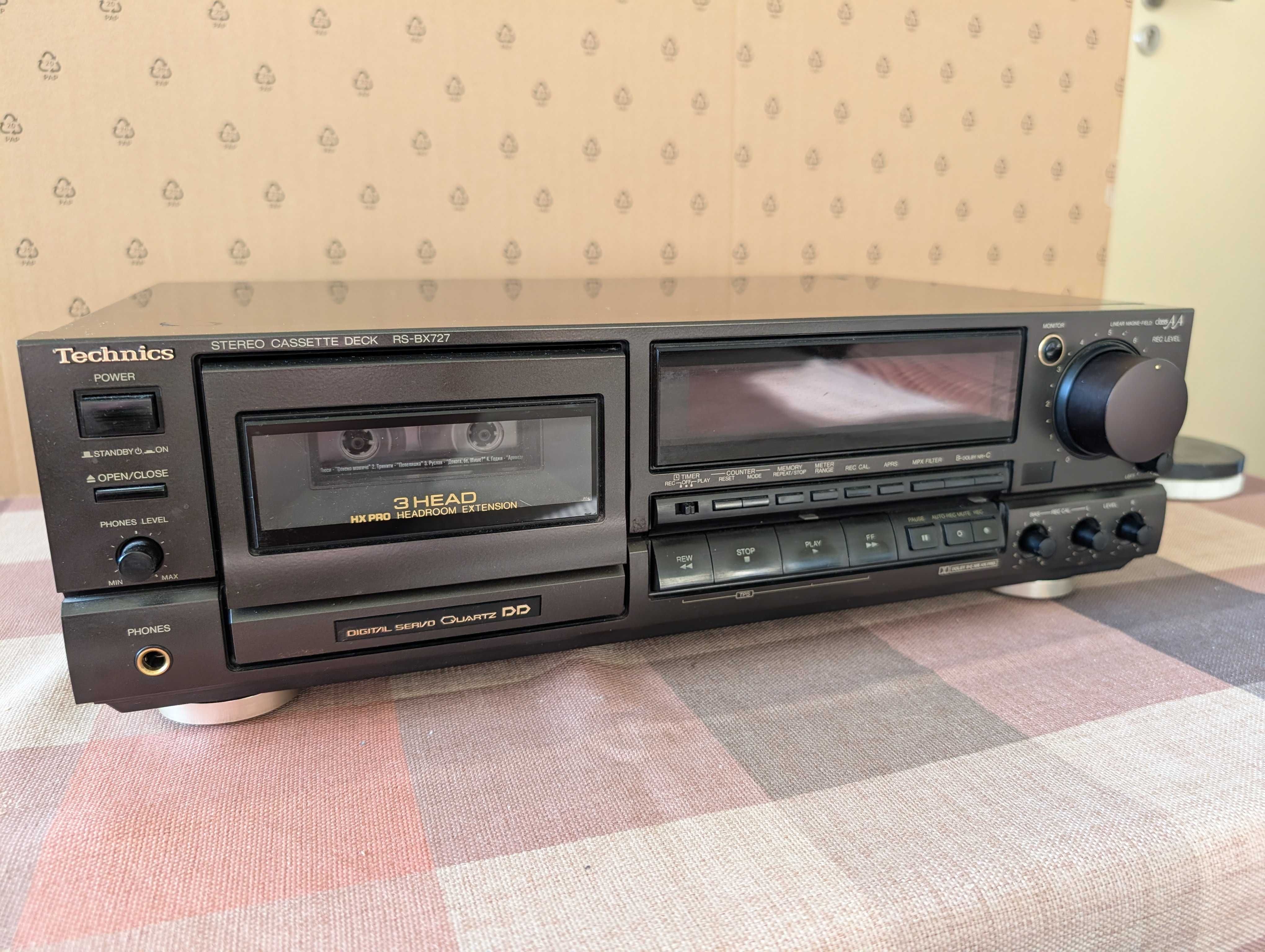 Technics RS-BX 727 – висок клас триглав касетен дек