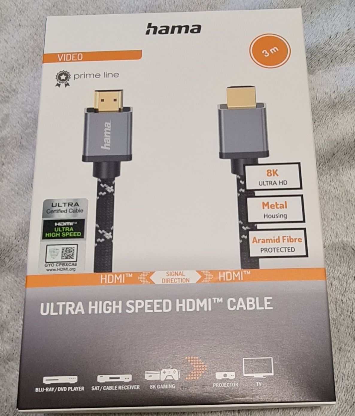 HDMI кабел HAMA 3 метра 8К