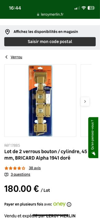 set blocatoare 2 incuietori Bricard Alpha 1941