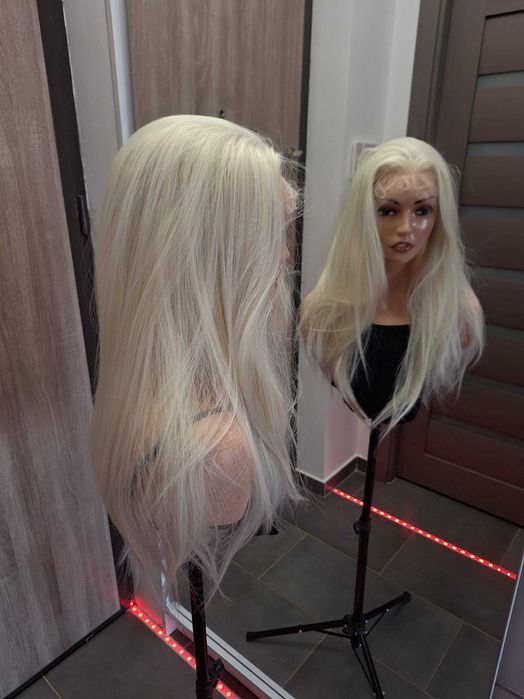 Perucă lungă blond, lace wig 13156
