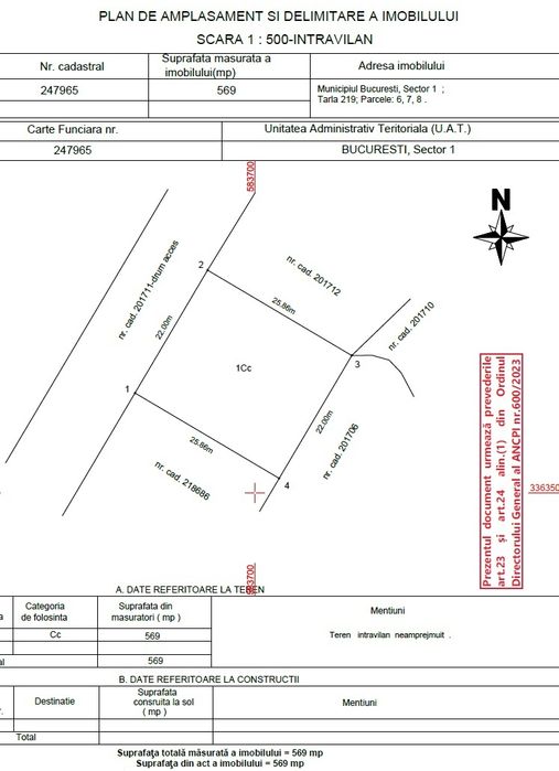 Proprietar vand teren Cartier Padurea Baneasa