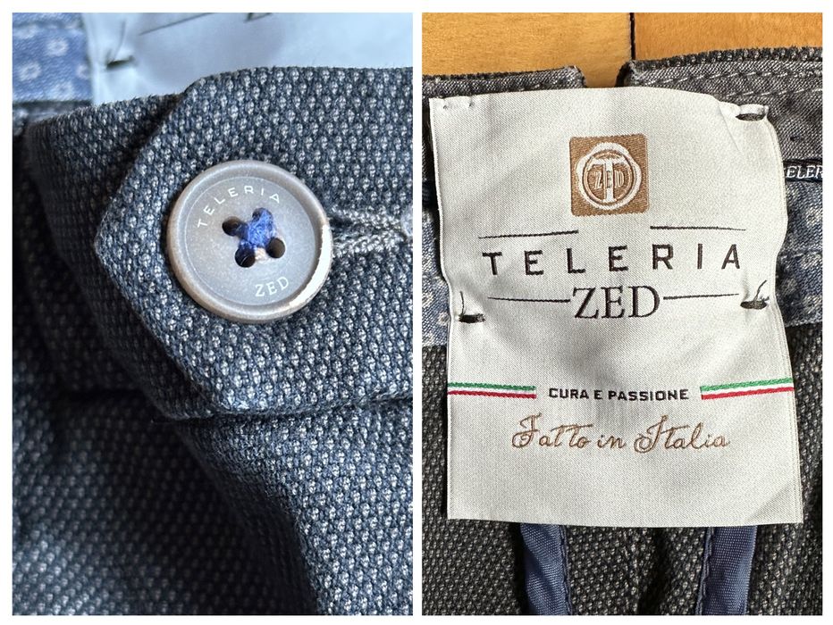 Pantaloni Teleria Zed Luxury Micro-Imprimeu Bărbați - 46