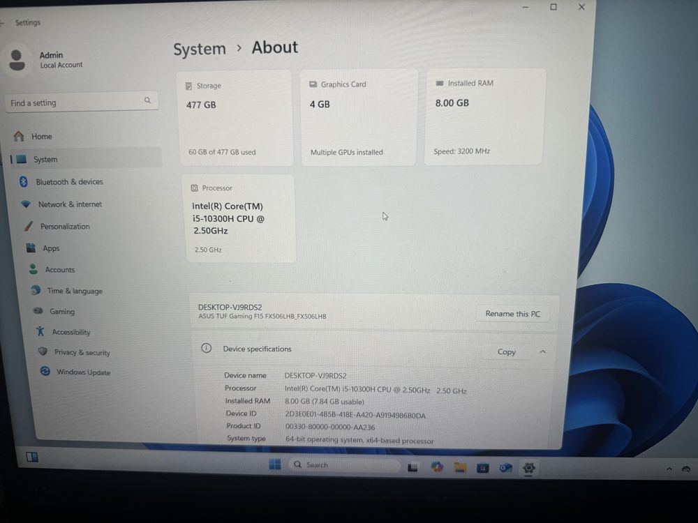 Asus TUF F15 срочно