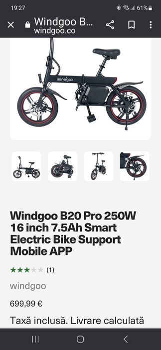 Bicicleta electrica pliabila