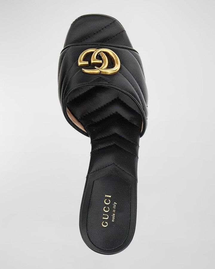 Дамски кожени токчета чехли GUCCI модел 2025