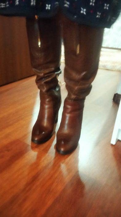 Сапоги зимние натуральная кожа  натуральный мех