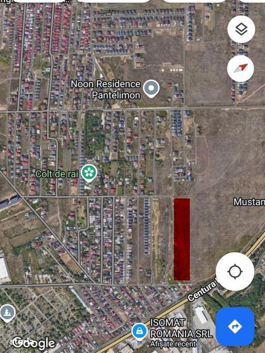 Teren intravilan 12930 mp, PUZ, toate utilitatile, strada asfaltata