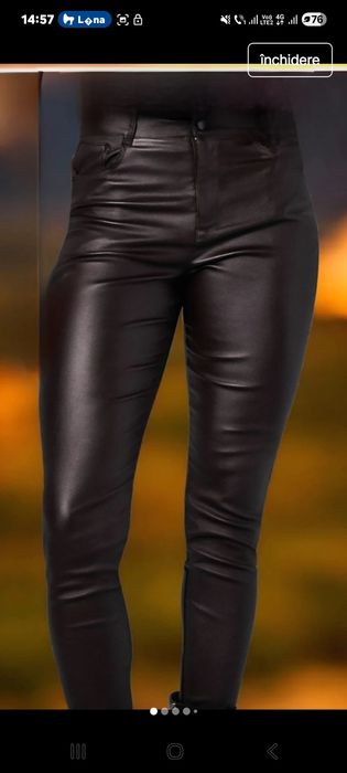 Pantaloni piele ecologica