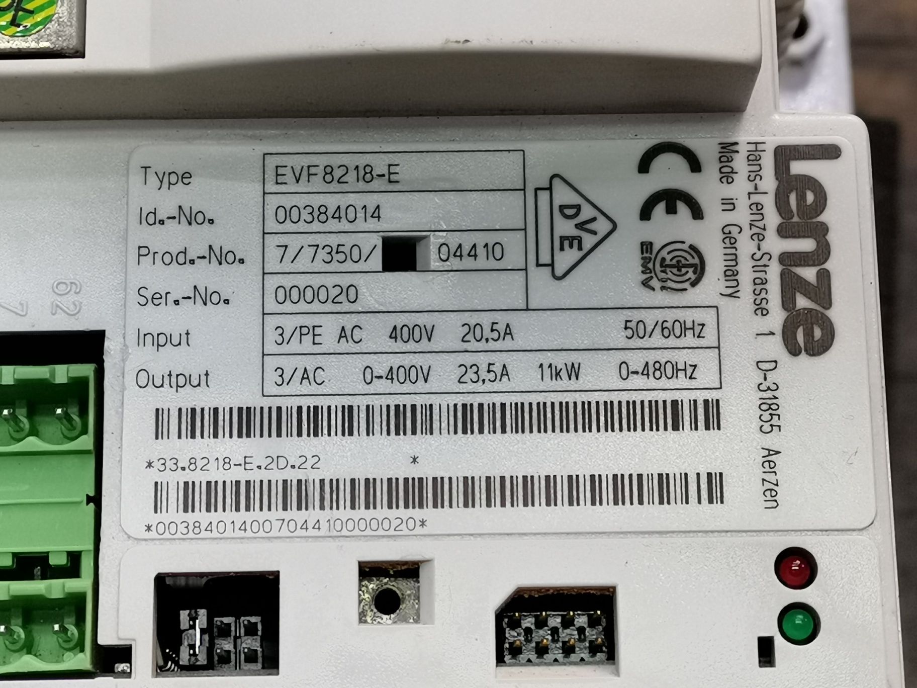 Lenze invertor frecventa EVF 8218-E