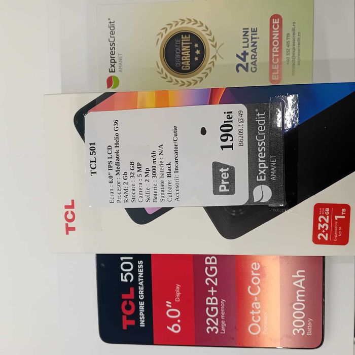 Telefon TCL 501 (ag49 Esplanada b.6767) * 2 ani garantie