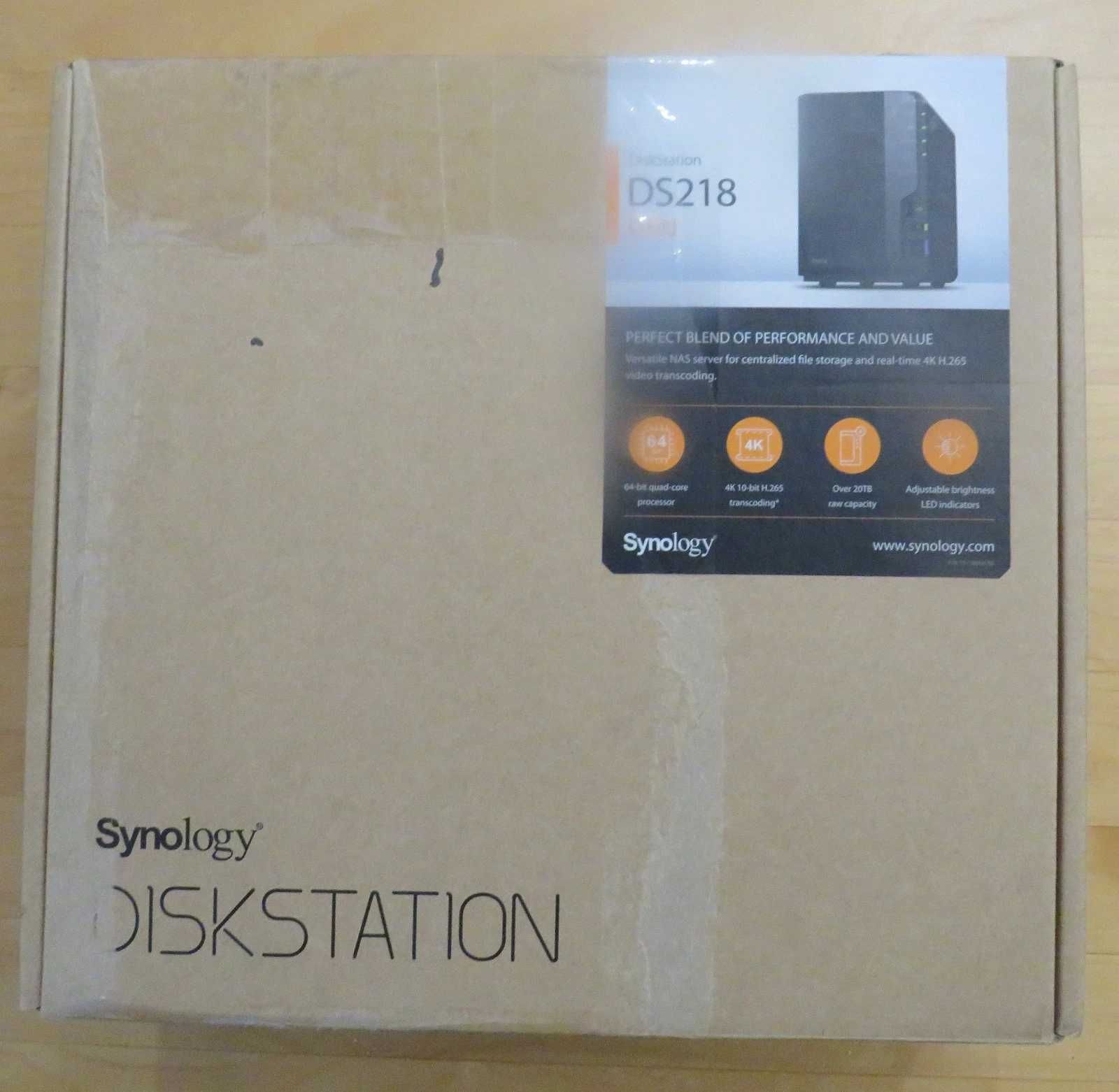 Synology NAS DiskStation DS218 -4 ядрен Realtek RTD1296 1.4GHz,2GB ram