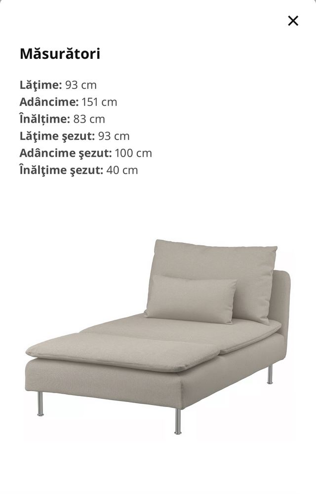 Șezlong Söderhamn Ikea