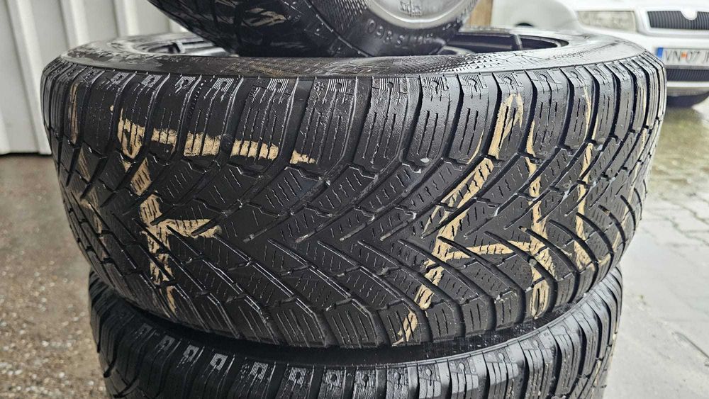 Jante Tabla AUDI Skoda / VW / Seat + Cauciucuri Iarna 205/55/R16