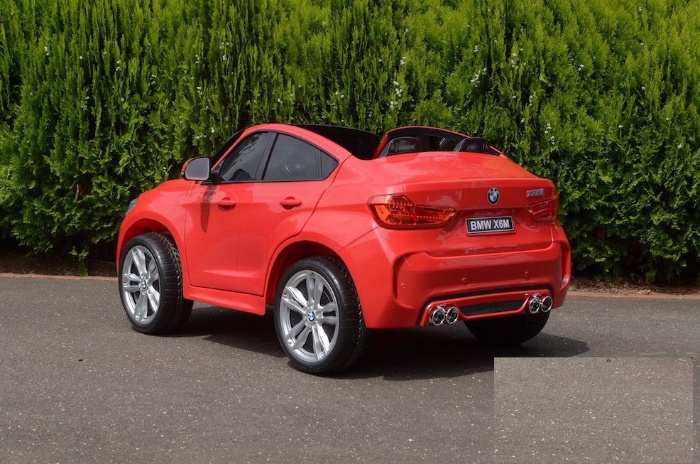 Masinuta electrica pentru 2 copii BMW X6M 2x120W #Rosu