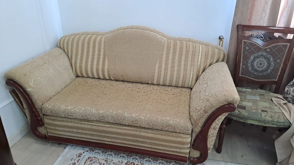 Продам диван софа и кресло раскладной!