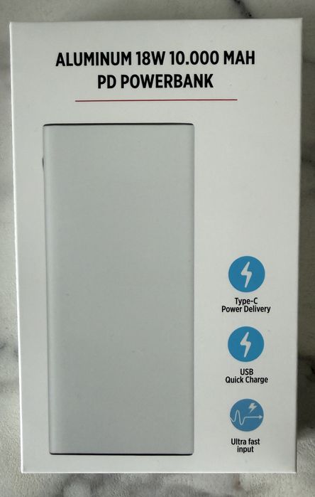 Baterie externa aluminiu 10000mAh, power bank