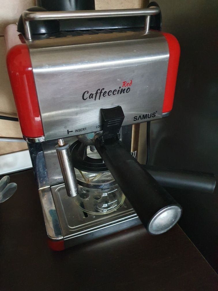 Pachet Cafea Espressor Samus Caffeccino Red