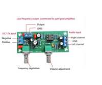 Filtru/preamplificator pentru subwoofer activ