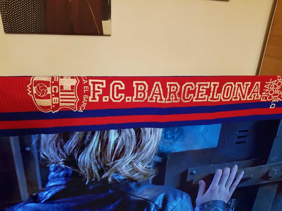 Fular de colectie de la meciul Steaua-Barcelona din 7 mai 1986