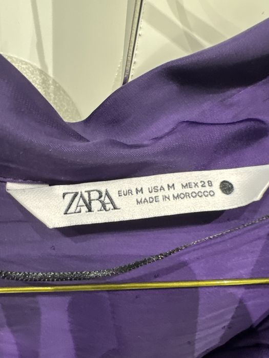 Лилава Сатенена риза М